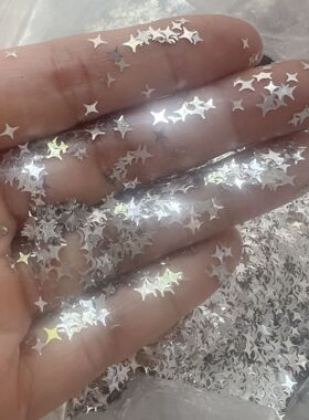 四芒星星圆形五角星星指甲亮片