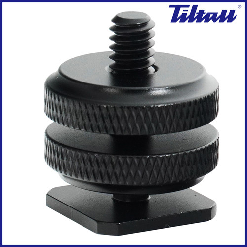 相机热靴螺丝转接座扩展手机夹冷靴转1/4螺口闪光灯座云台HA14 - 图1