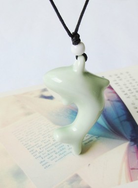 海豚之恋情侣口哨项链女学生韩版