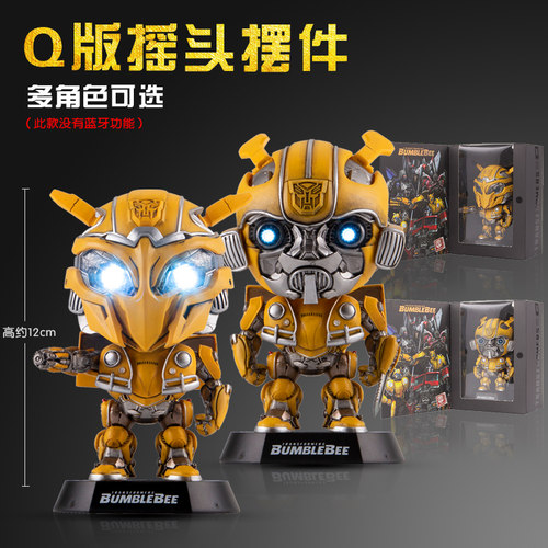 环球影城变形金刚手办大黄蜂擎天柱公仔模型汽车车载摆件机器人 - 图0