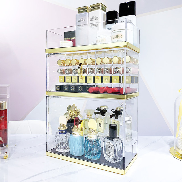 Internet celebrity multi-functional acrylic cosmetic storage box