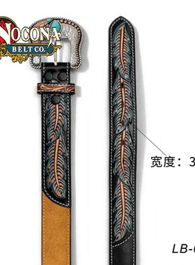 美国进口nocona马术西部腰带 女牛仔腰带 西部巨人马术用品