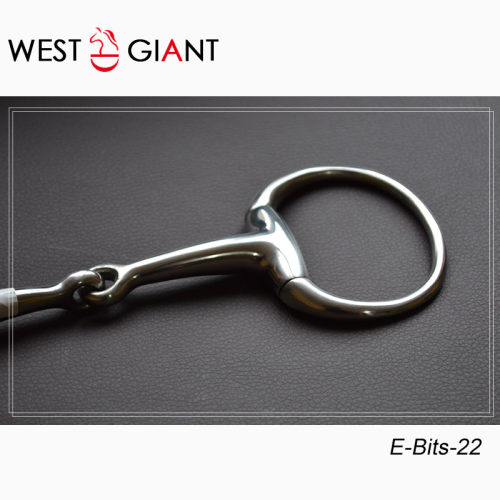 不锈钢蛋型马口衔铁 英式马术衔铁 马嚼子马具用品 - 图0