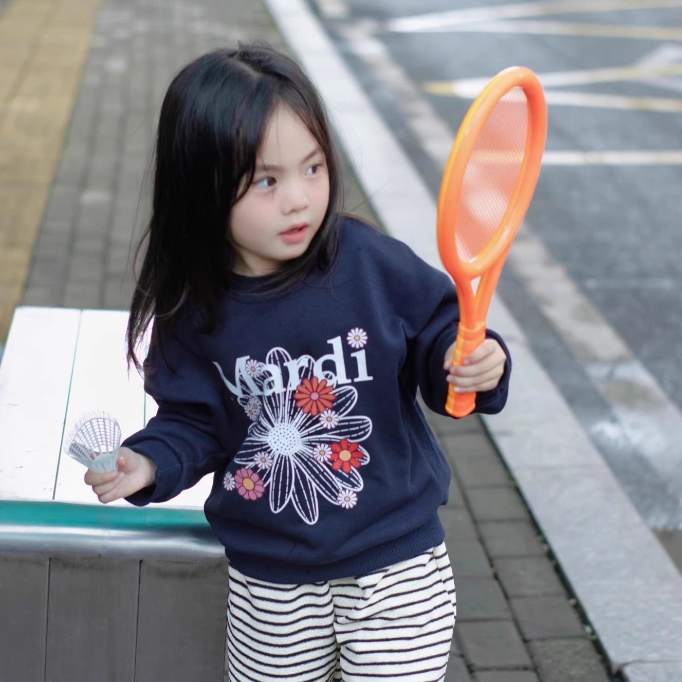 韩国潮牌mardi小雏菊腊肠狗印花男女童装加绒宽松卫衣中大童上衣,淘宝优惠券,粉丝福利购,淘宝优惠卷