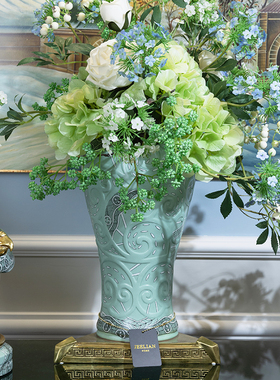 鹦鹉茱莉安铜法式别墅陶瓷