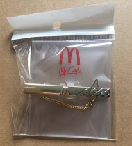 McDonalds manager leads with clip clip McDonalds tie clip McDonalds gift badge toy