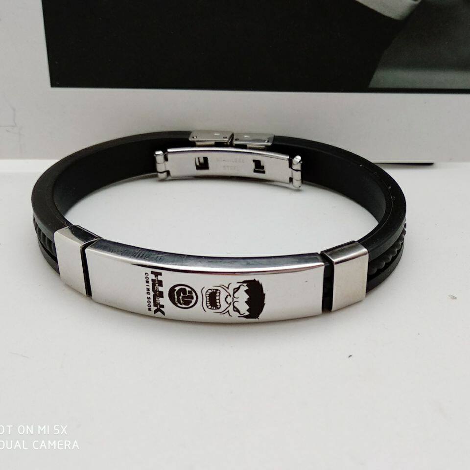 英雄联盟手链漫威美国队长英雄复仇者联盟蜘蛛侠毒液周边同款钛钢手链手镯动漫