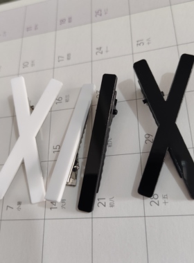 小乔cos音你心动交叉黑色刘海发夹周瑜皮肤王者荣耀配饰发夹边夹