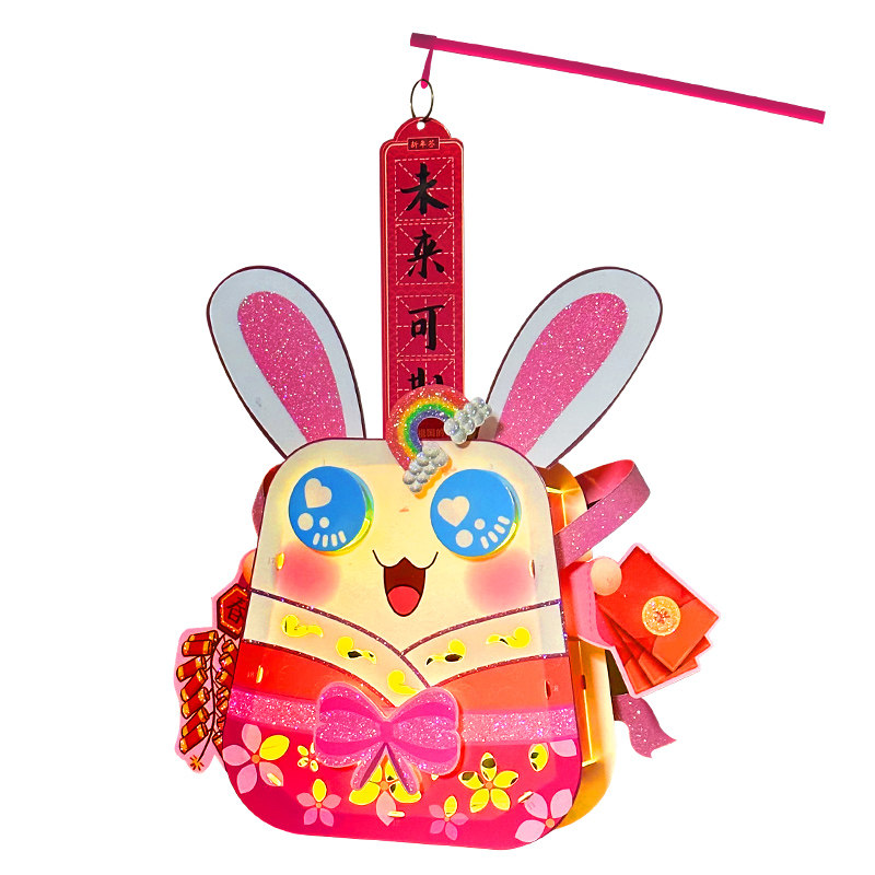 手提卡通灯笼儿童发光玩具灯笼新年春节挂饰装饰户外亲子道具过年