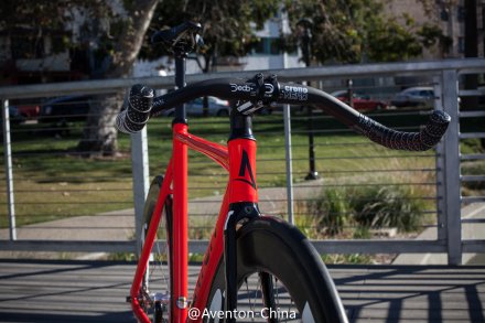 @BIKE FIXED GEAR 美国AVENTON MATARO LOW 车架 红色 - 图0