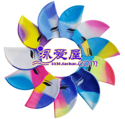 特价正品捷佳硅胶游泳帽纯色多彩高弹游泳具防水装备渡假支持验货 - 图0