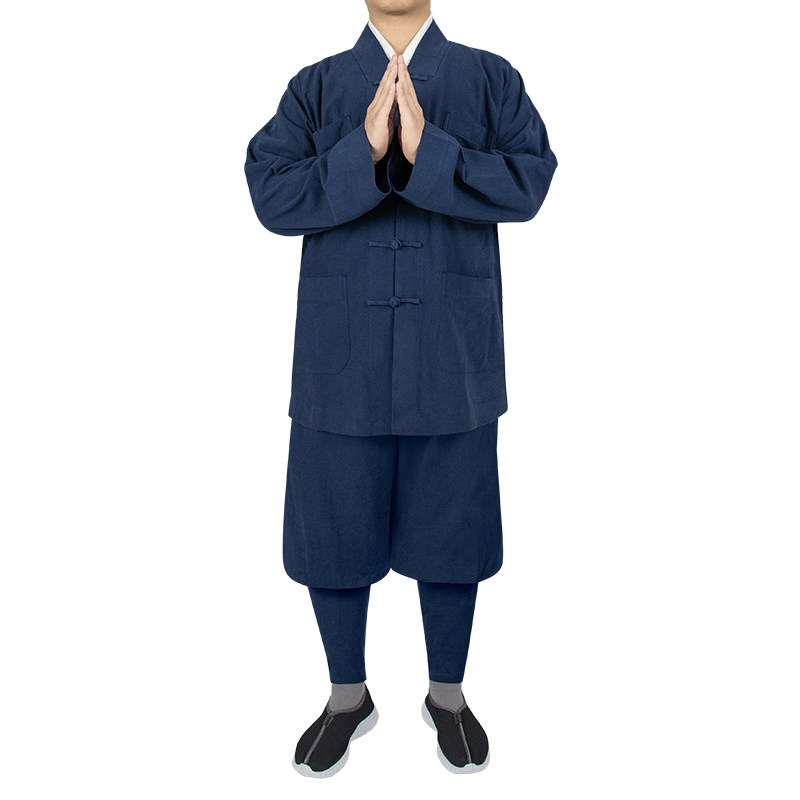 僧服春秋季厚款短褂免绑腿套装出家师父僧人和尚服小褂男女款僧袍,淘宝优惠券,粉丝福利购,淘宝优惠卷