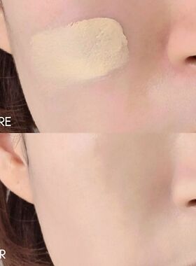 【无暇清透肌肤】韩国amuse新品陶瓷粉底液控油定妆散粉紫色透明