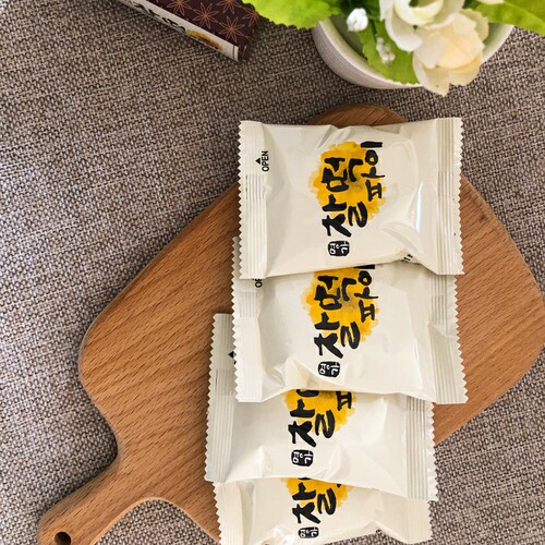 韩国进口乐天打糕派225g巧克力夹心3种口味糯米滋年糕点心软香甜 - 图0
