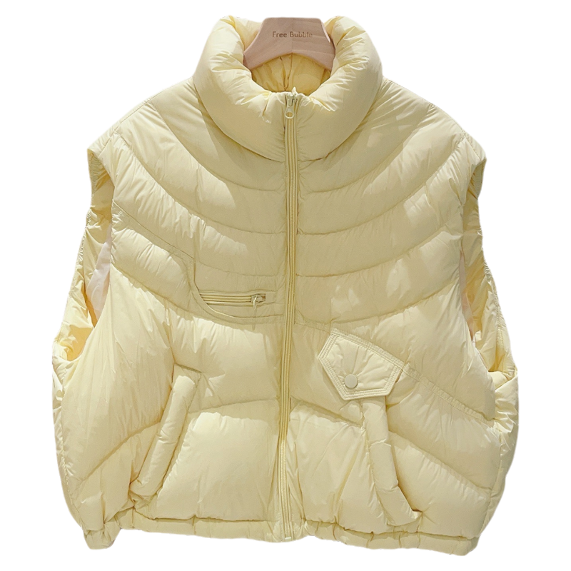 之月26冬季新款轻薄立领排骨羽绒马甲女保暖泡芙外穿背心外套,淘宝优惠券,粉丝福利购,淘宝优惠卷