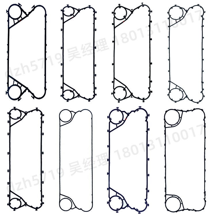 板式换热器密封垫工业用冷凝器密封圈水水油热交换器供暖板片配件 - 图3
