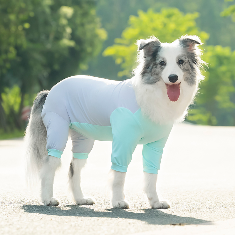 它小灶狗狗冰丝四脚衣户外包肚防脏小型犬大型犬防虫蜱虫凉凉衣 - 图2