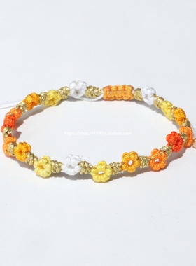 定制三生桃花手链编织手绳结绳