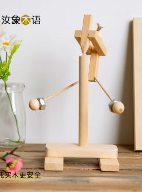 创意礼物平衡鸟工艺品 儿童经典玩具益智重力鸟摆件装饰品木小人