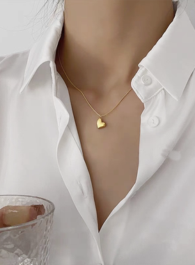 不褪色~小歪心叠戴项链