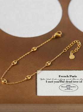 不褪色小众个性独特猪鼻子手链时尚简约ins网红潮流手饰