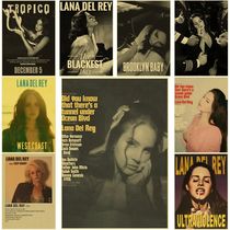 Lizzy Grant Lana Del Rey Posters Retro Kraft Paper Prints Mu
