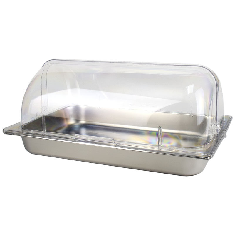 加厚304不锈钢托盘带盖卤菜展示盘长方形方盘水果保鲜商用食物盆,淘宝优惠券,粉丝福利购,淘宝优惠卷