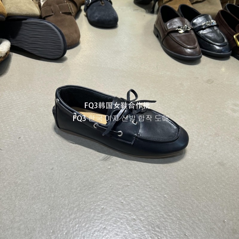 FQ3 实拍xiaojiuwo冬加绒保暖毛毛鞋女软底防滑乐福鞋绑带小皮鞋,淘宝优惠券,粉丝福利购,淘宝优惠卷