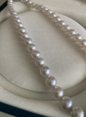 日本购入南洋白蝶澳白海水珍珠项链【不退不换】