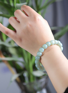 且末蓝和田玉手串女款饰品时尚