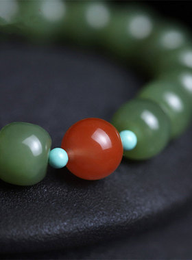 天然原创和田玉手链女款