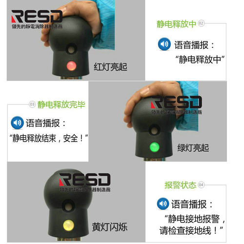 ZD-PSA语音型防爆人体静电释放报警器人体静电消除器消除装置球形 - 图2