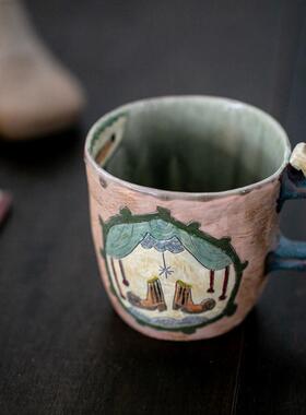 【月器】日本陶艺家门胁美香江童话创意小众马克杯咖啡杯茶杯茶碗