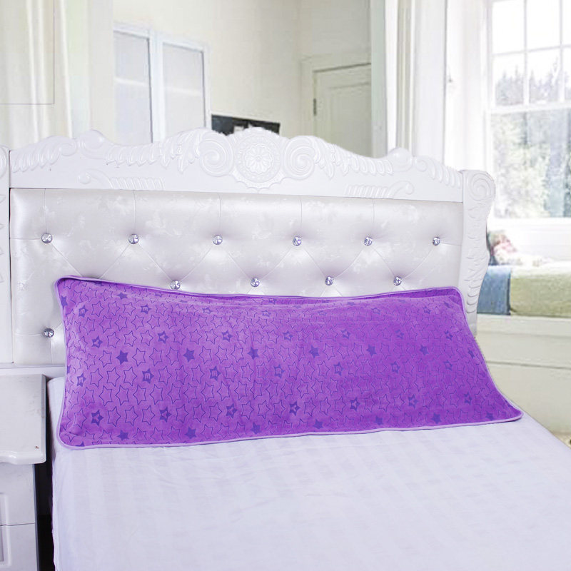 纳米纤维磨绒烫花双人枕巾长枕巾加大超柔55X150cm多彩枕布/床围,淘宝优惠券,粉丝福利购,淘宝优惠卷