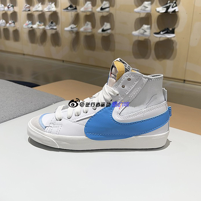 NIKE耐克男BLAZER MID'77开拓者中帮解构休闲运动板鞋DD3111-100-图1