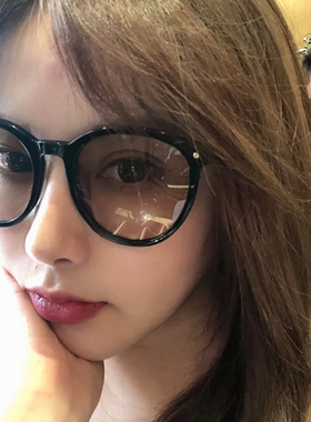 复古风显脸瘦圆框配近视太阳镜