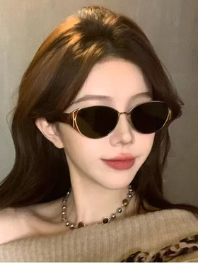 欧美辣妹复古巴恩风署署镜太阳镜