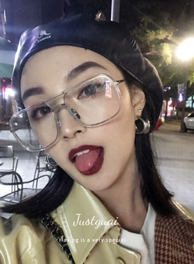 护目镜飞溅华晨宇大框方形素颜