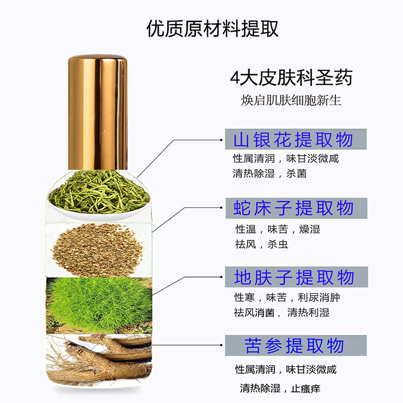 玫瑰糠清糠疹专用喷雾神经日光性皮炎外用无激素镇静修护保湿止痒 - 图1