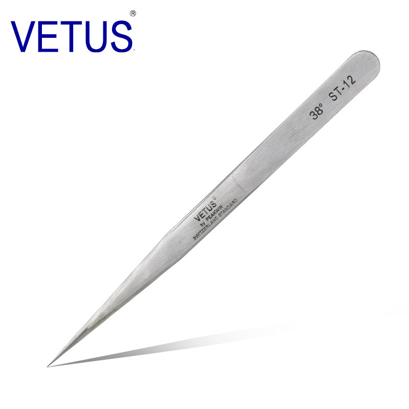 Stainless steel tweezers bird's nest hair picking VETUS repair