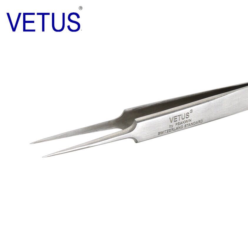 Precision Stainless Steel Tweezers VETUS Repair Tools