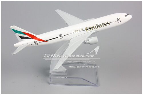 阿联酋航空 波音 B777 A6-ERT 合金金属 客机 仿真 飞机模型 16cm - 图0