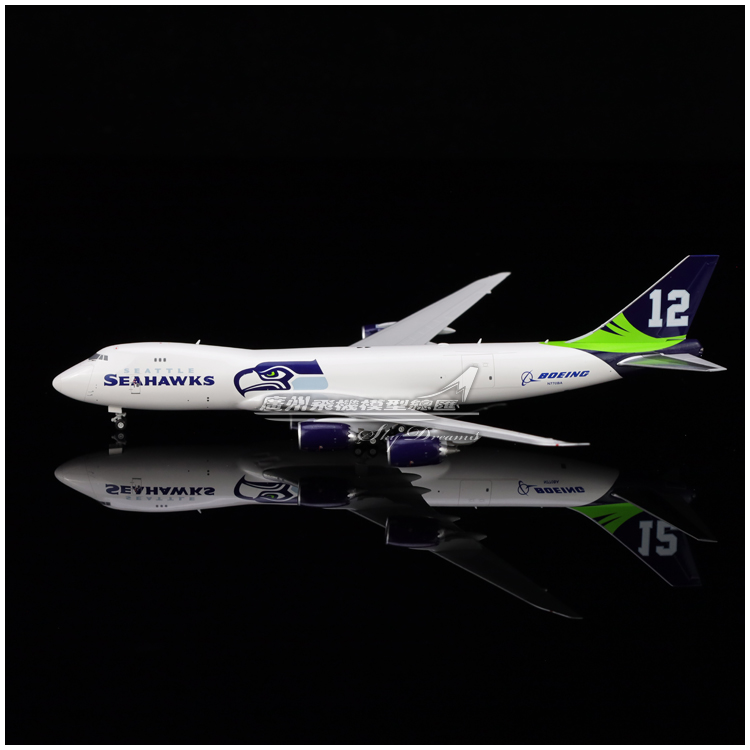 JCWINGS EW4748016 Seattle Seahawks 波音 B747-8F N770BA 1:400 - 图0