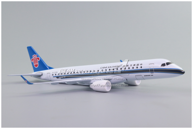 中国南方航空南航 ERJ-190 B-3218合金仿真客机飞机模型 20cm-图2