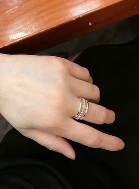 爆款笑脸戒指纯银质感轻奢好物