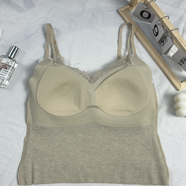 法式深V蕾丝镂空美背吊带背心女2025新款带胸垫内搭外穿打底上衣,淘宝优惠券,粉丝福利购,淘宝优惠卷