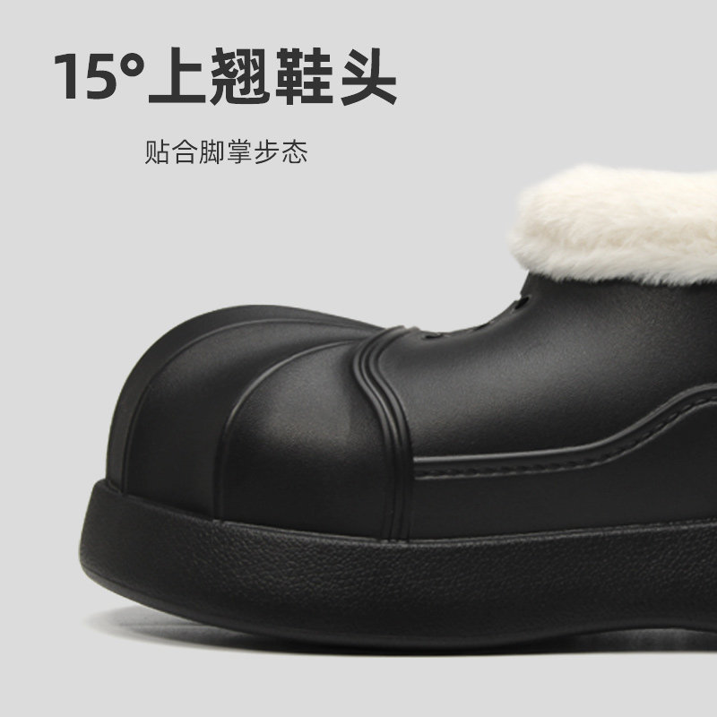 可爱棉靴女士2025冬季新款时尚全包外穿加绒保暖厚底防滑防水棉鞋
