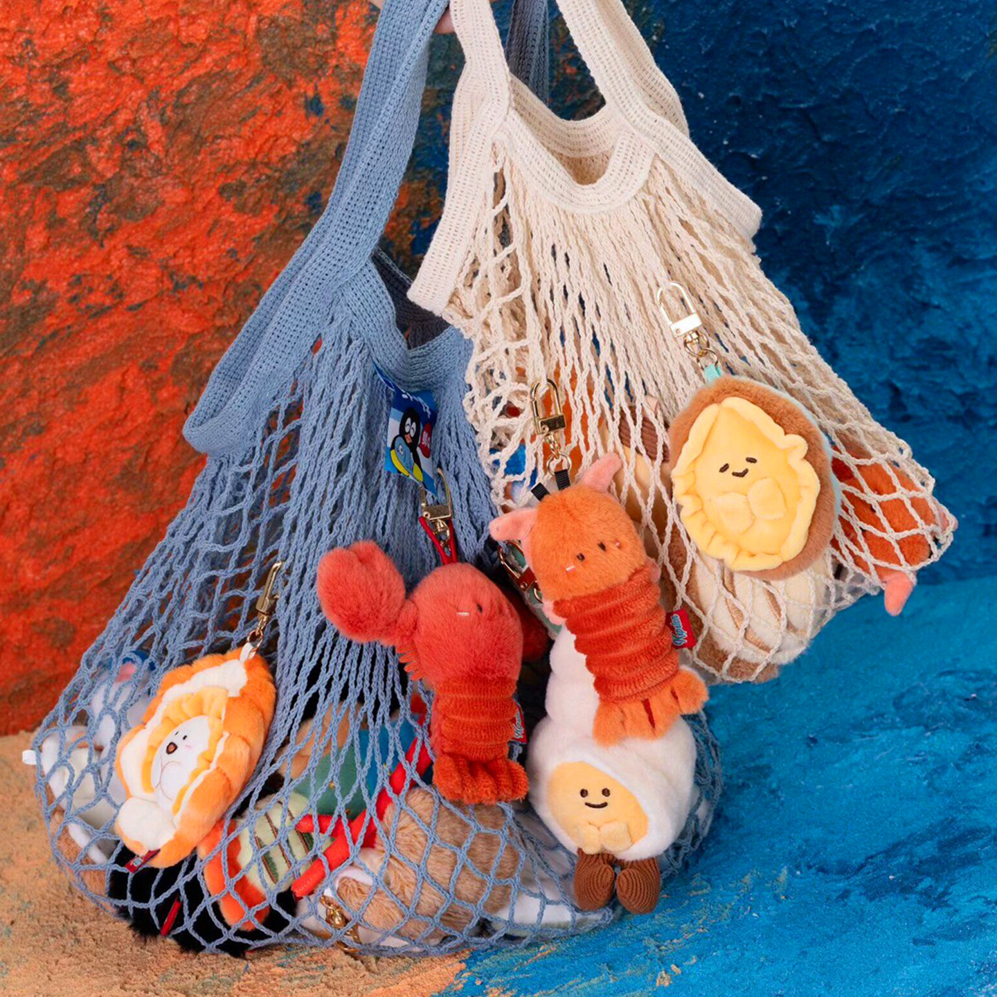 可爱小海鲜毛绒小挂件扇贝生蚝钥匙扣包包挂饰创意玩偶送女生礼物,淘宝优惠券,粉丝福利购,淘宝优惠卷