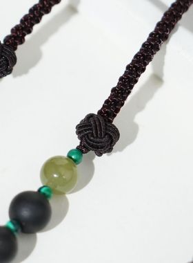 【千伶香专注力】中药手串亲子手串儿童香牌如意锁非遗合香珠挂件