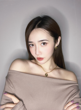 VOGUEWANG红玛瑙镀金春节毛衣链